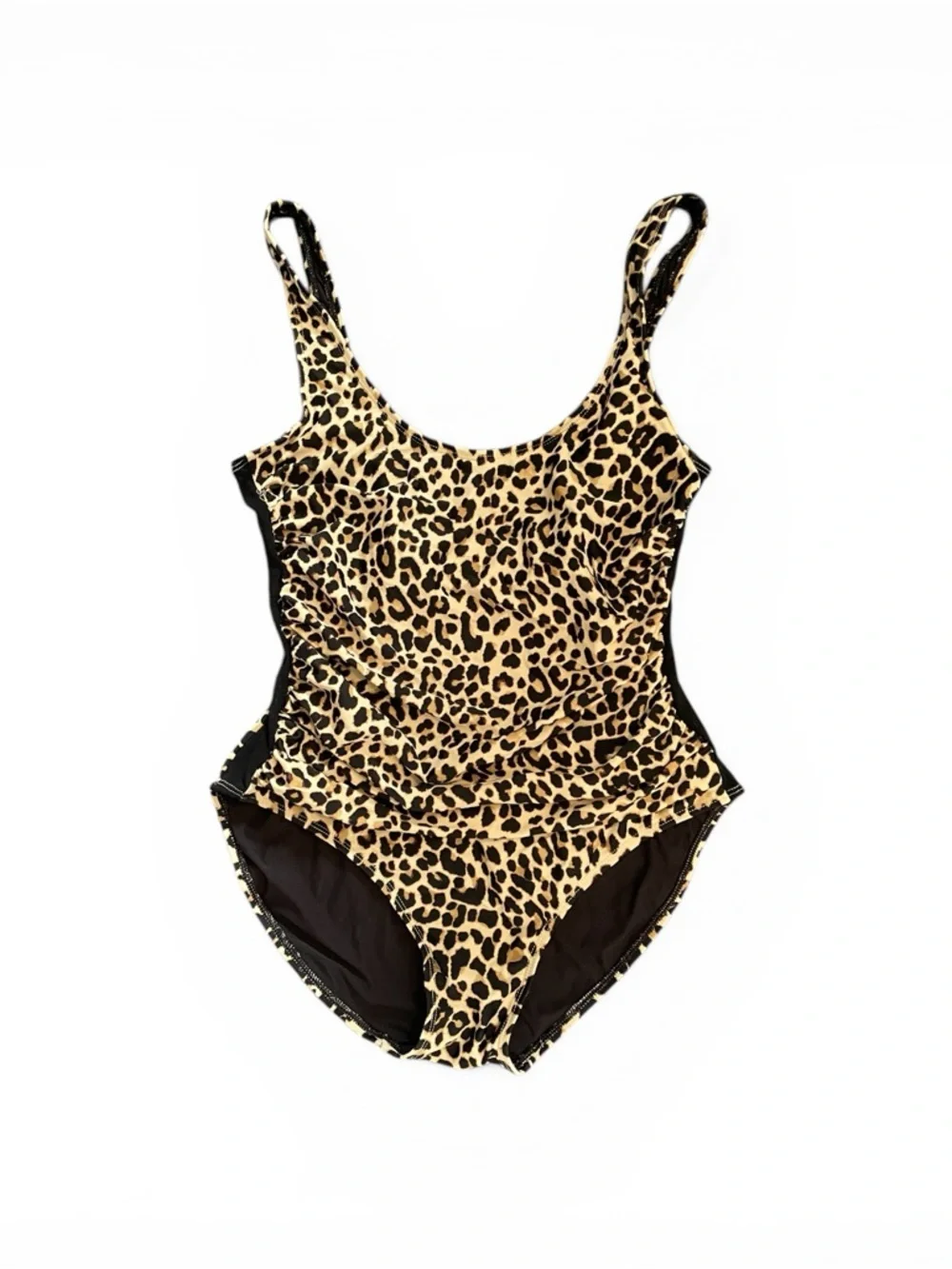 #138, DKNY Leopard Print One-Piece Swimsuit, size 10 - Picture 3 of 6